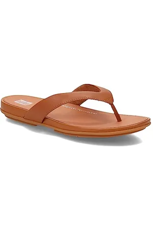 FitFlop Gracie skórzane klapki damskie, , 39 EU wąski