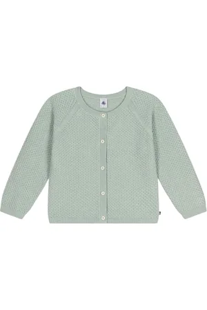 Petit Bateau Cardigan z długim rękawem dziewczęcy zielnik 10 lat, , 10 lat