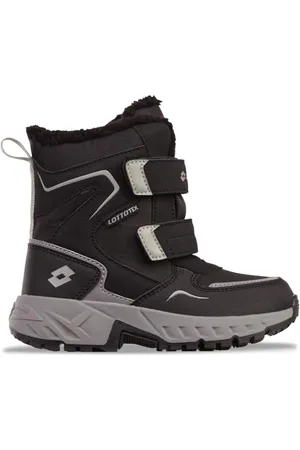 Lotto ALSTYNE TEX K Unisex Kids półdługie kozaki, czarne/szare, 32 EU, , 32 EU