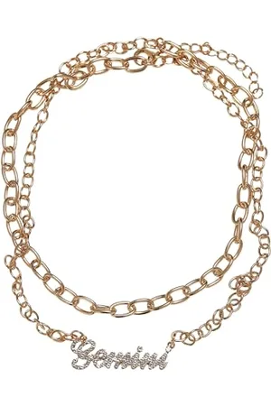 Urban classics Naszyjnik unisex Diamond Zodiac Golden Necklace, kolor mini, rozmiar uniwersalny