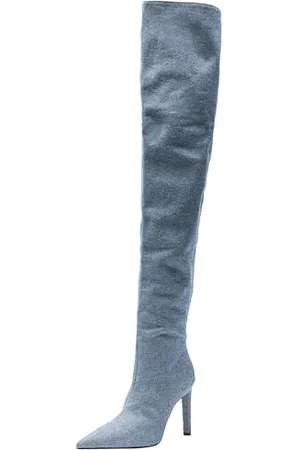 Pinko PLEYEL CUISSARD Denim modne buty damskie, PJZ_pranie vintage, średnio ciemne, 36 EU, , 36 EU