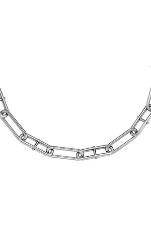 Fossil Naszyjnik damski Heritage D-Link łańcuszek ze stali nierdzewnej, długość: 375 mm + 60 mm, JF04503040, Length: 375mm+60mm, Stal nierdzewna, Bez kamieni szlachetnych