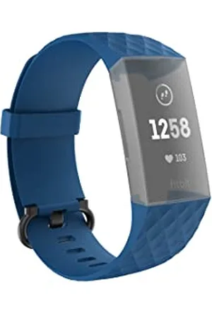 hama Bransoletka do zegarka na rękę Fitbit Charge 3/4, uniwersalna, niebieska