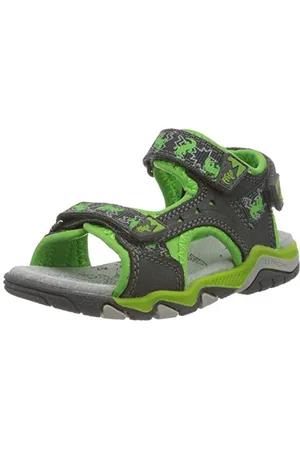 Lurchi Chłopięce Brian Sandal Dziecko, Grey Dk Grey Green 45-25 EU