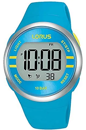 Lorus Cyfrowy zegarek kwarcowy z silikonowym paskiem, , One Size, moda