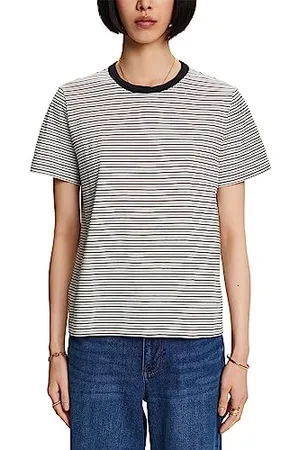 ESPRIT T-shirt w paski, 100% bawełna, , L