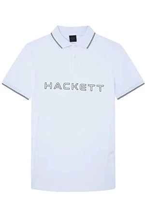 Hackett Męska koszulka polo HS Hackett, biała (biała), rozmiar 3XL, , 3XL