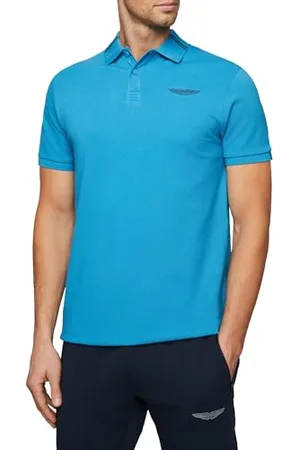 Hackett Męska koszulka polo Essential Sport Fz, niebieska (Hypa Blue), XS, , XS