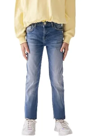 LTB Jeans Dziewczęce spodnie jeansowe Isabella G Skinny średnia talia z zamkiem błyskawicznym w kolorze jasnoniebieskim - rozmiar 122 cm, , 122 cm