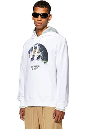 Diesel S-Ginn-Welt-Hood Bluza z kapturem Mężczyźni, , L