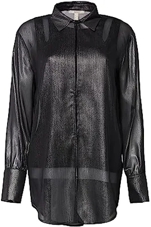 ESPRIT Damska bluzka 112EE1F302, 010/Anthracite, XXL