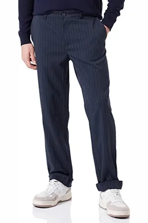 Casual Friday Męskie spodnie Pandrup 0040 Pinstriped Pants spodnie rekreacyjne, ciemny granat, 29/34