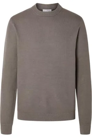 SELECTED Męski sweter z okrągłym dekoltem, , M