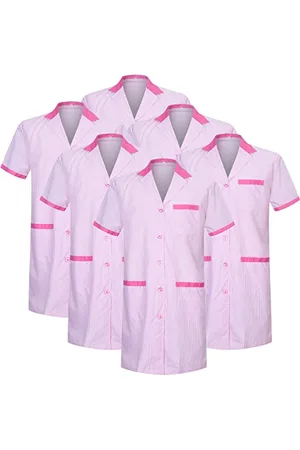 MISEMIYA Opakowanie 6 sztuk - Sanitarny Unisex MEDYCZNY Pielęgniarka Mundurowi Sanitarne, , M