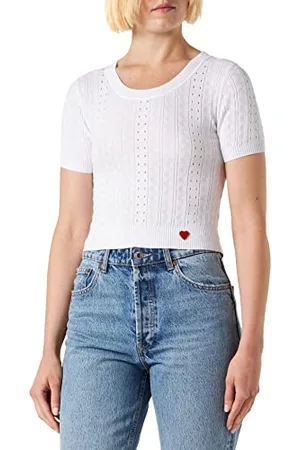 Moschino Damski top Cropped Top, , 38, , 38