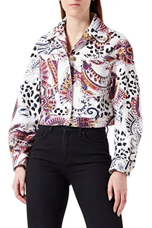 Roberto Cavalli Damski płaszcz groszkowy Kaban, 102 naturalny, UK 10