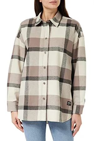 Dr Denim Damska koszulka Molly, orzech w kratkę, XS, , XS