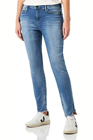 True Religion Damskie jeansy halowe trójkątne, niebieskie, regularne, , 31W