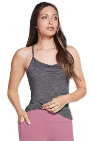 Skechers Damska koszulka z krótkim rękawem GODRI Serene, afrykański fioletowy, L, , L