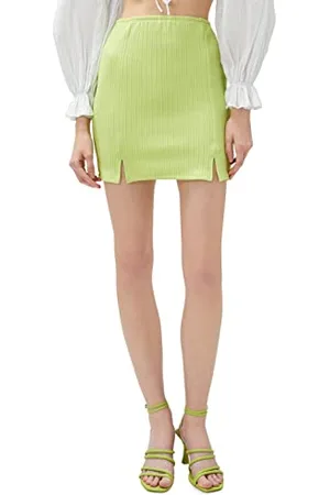 Koton Damska elastyczna talia Slit Detail Mini Skirt, , XS
