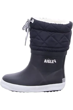 Aigle Orzeł GIBOULEE 2, Chłopięce buty przeciwdeszczowe Kinder, granatowy/biały, 24 EU