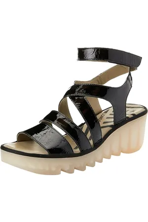 Fly London Damskie sandały BAFY485FLY, czarne, 36, , 3