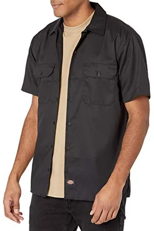 Dickies Męska koszula robocza z krótkim rękawem Flex Twill z krótkim rękawem, elastyczna koszula robocza (1 opakowanie), V1, M
