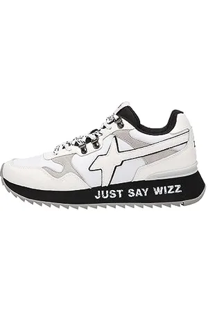 W6YZ Yak-M.Sneakersy z tkaniny technicznej i skóry welurowej, biały, 44 EU
