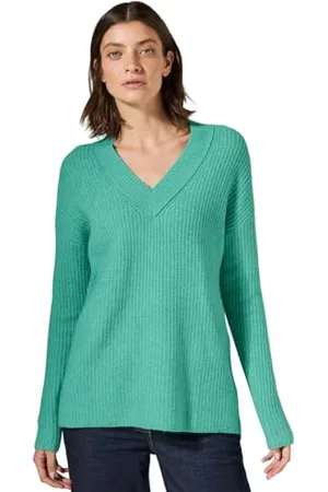 CECIL Cosy Long V-Neck, , M