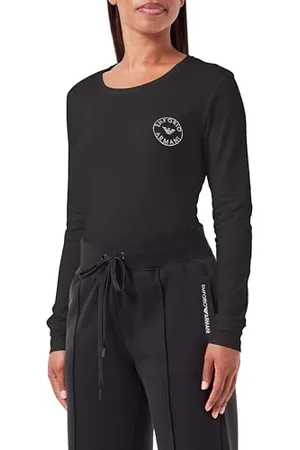 Emporio Armani Damska koszulka z długim rękawem Essential Studs Logo, , L