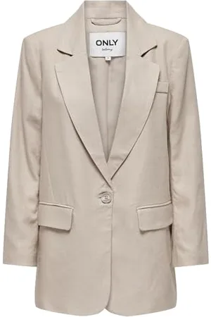 ONLY ONLCARO-Lana L/S OVS Len NOOS Blazer, Oxford Tan, L