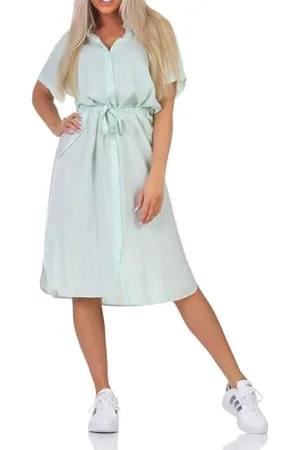 VERO MODA VMBUMPY SS Calf Shirt Dress WVN GA NOOS, , S