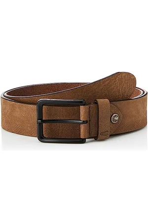 Camel Active Męski pasek ze skóry nubukowej, , M