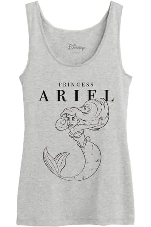 Disney "Princess Ariel" WODLITLTS010 Damski tank top, Melange Grey, Rozmiar S, , S