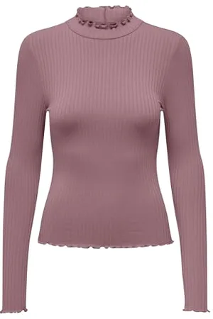 JDY Fransiska L/S Highneck Top JRS Noos, , L