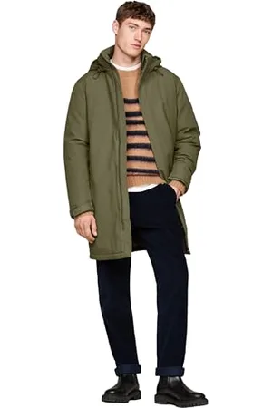 Tommy Hilfiger Męska kurtka puchowa TECH PADDED PARKA MW0MW37369, khaki, M, , M