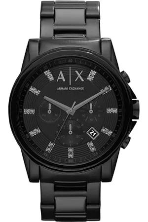 Armani Exchange Męski chronograf, zegarek ze stali nierdzewnej, rozmiar koperty 45 mm, , One Size, AX2093