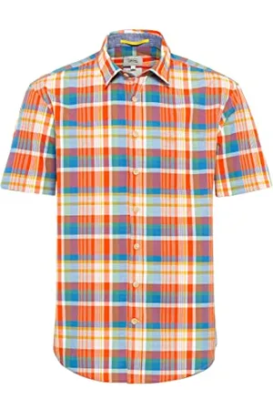 Camel Active Regular Fit Koszula z Rękawami New Kent Kołnierzyk Karo Zielona, , S