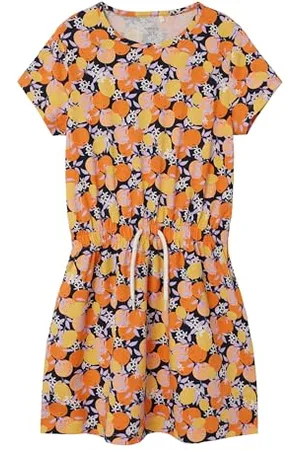 NAME IT Dziewczęca sukienka z dżerseju Nkfjinnia Ss Dress Pb, , 122