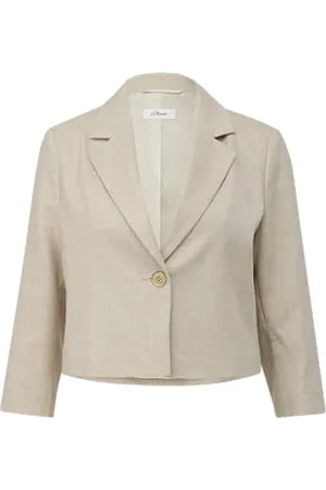QS by s.Oliver Blazer z mieszanki lnu, , 36