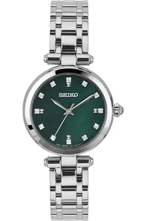 Seiko Zegarek damski kwarcowy stal szlachetna z paskiem ze stali nierdzewnej SRZ535P1, srebrny, , bransoletka