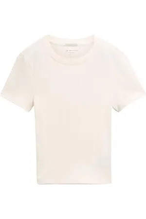 TOM TAILOR Dziewczęcy dziecięcy Basic T-shirt ze strukturą prążkowaną, , 128