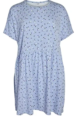 Noisy May Bestseller A/S Damska sukienka z dżerseju Nmkerry S/S Short AOP S Curve, , 48