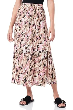 VERO MODA Damska spódnica VMEASY Maxi Skirt R1 WVN GA Rock, Tigers Eye/AOP:Ina, XS, , XS