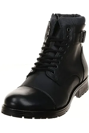 JACK & JONES Męskie buty Jfwalbany Leather Anthracite STS Chukka Boots, , 45 EU