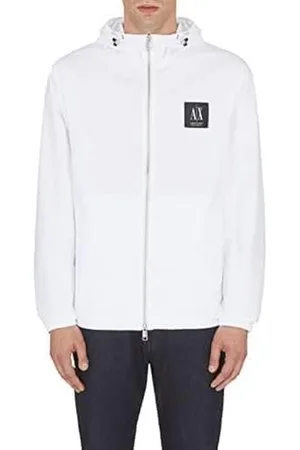 Armani Exchange Męska kurtka nylonowa Basics by Armani, biały, M