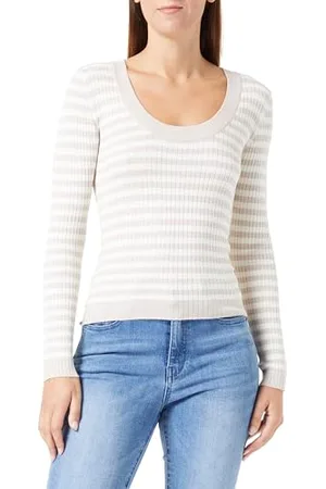 JDY PLUM YSLA L/S O-Neck Pullov KNT, , M