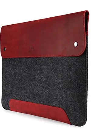 MegaGear Etui na MacBook z prawdziwej skóry i polaru 13,3 cala, , Einheitsgröße, etui do laptopa