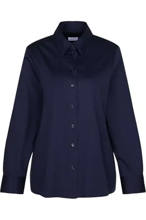 Seidensticker Bluzka damska - modna bluzka - Regular Fit - Kołnierz koszuli - Długi rękaw - Mieszanka bawełny - Stretch, , 38