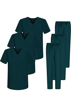 MISEMIYA Opakowanie * 3 zestawy - unisex mundur sanitarny medyczny zestaw sanitarny 3-817-8312, , S